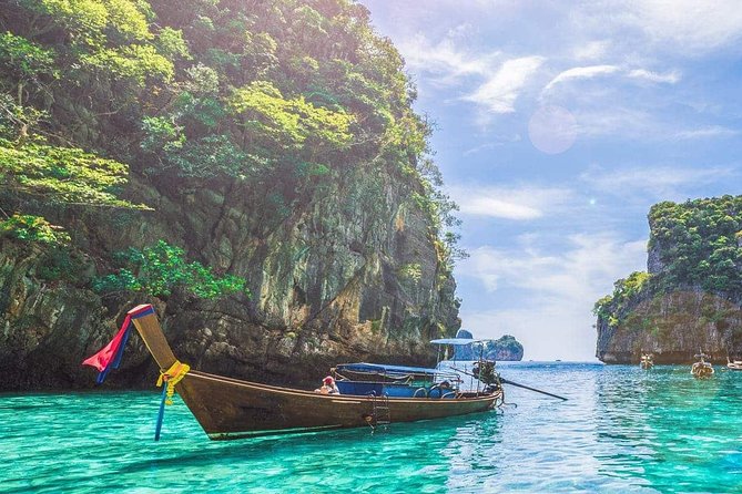 Phi Phi Island Big Boat Tour – Snorkeling, Beaches & Scenic Views - Passing Maya Bay, Monkey Beach, and Viking Cave by boat
