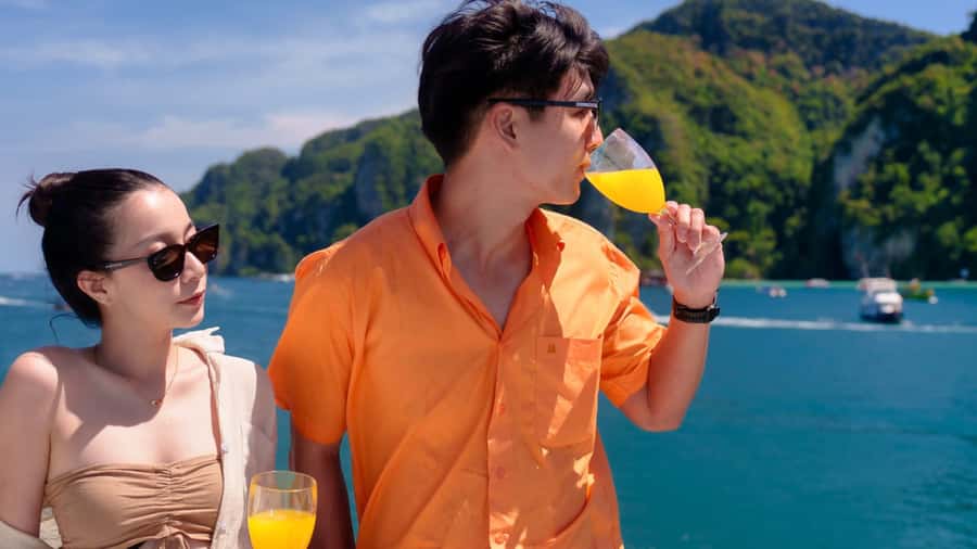 Phi Phi Island Highlights: Cruise, Snorkel & Buffet Lunch - Hotel pickup and pier transfer from Phuket, Karon, and Patong