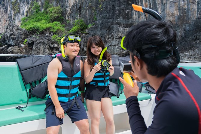 Phi Phi Islands Adventure Day Trip w/ Seaview Lunch by V. Marine - Bamboo Island swim and snorkel: white sand, easy going time