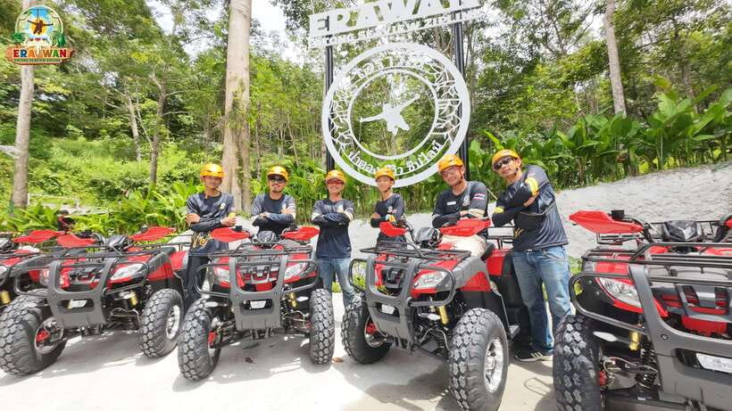 Phuket: ATV Quad Mountain Adventure with Panoramic Sea View - Rubber plantation stop and the real rubber-tapping lesson