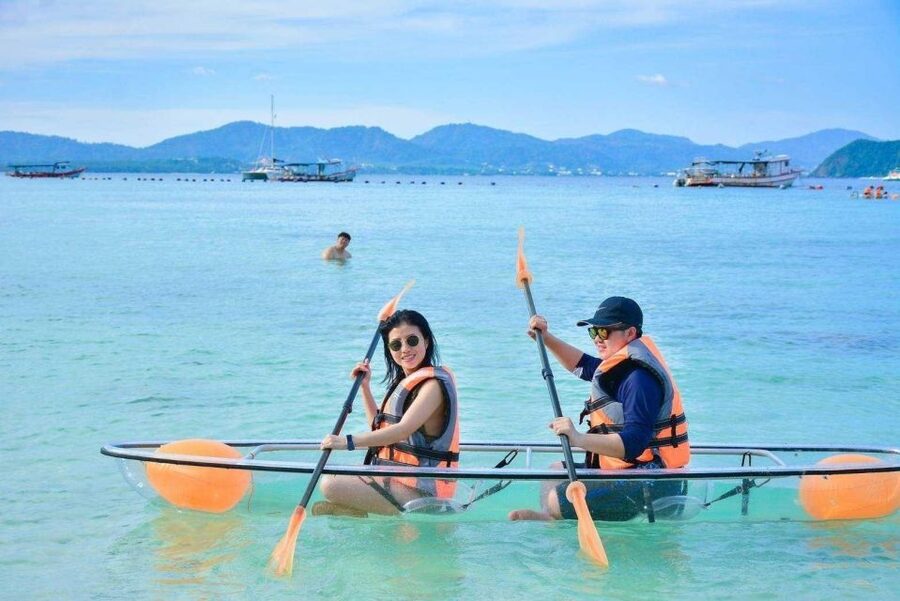 Phuket: Coral Island & Sunset Dinner by Sailing Catamaran - Promthep Cape sunset dinner: the moment that sells the tour