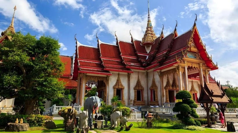 Phuket: Full Day City Tour with Night Market - Wat Chalong: temple etiquette, wall paintings, and offering guidance