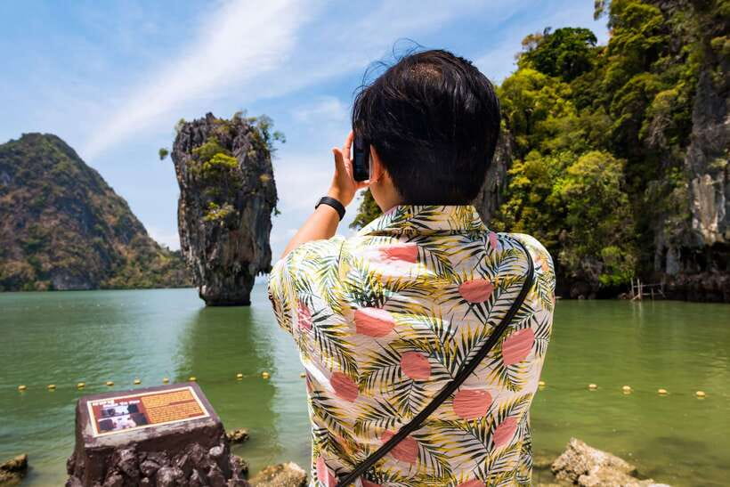 Phuket: James Bond Island by Longtail Boat Small Group Tour - Canoeing Near Ko Thalu Ok and Talu Cave: The Calm Part of the Day