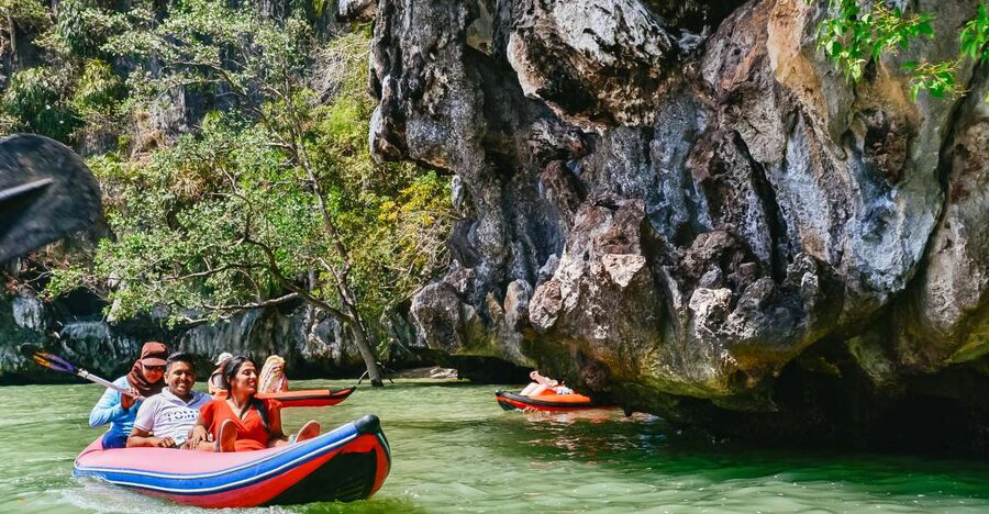Phuket: James Bond Island Longtail Boat and Sea Canoe Tour - Koh Panyi and Pan-Yee Island lunch: stilt houses over shallow sea