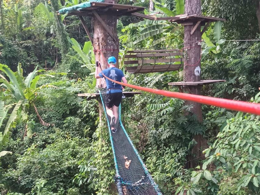 Phuket: Jungle Xtrem Adventures and Zipline Park - What the treetop obstacle course feels like