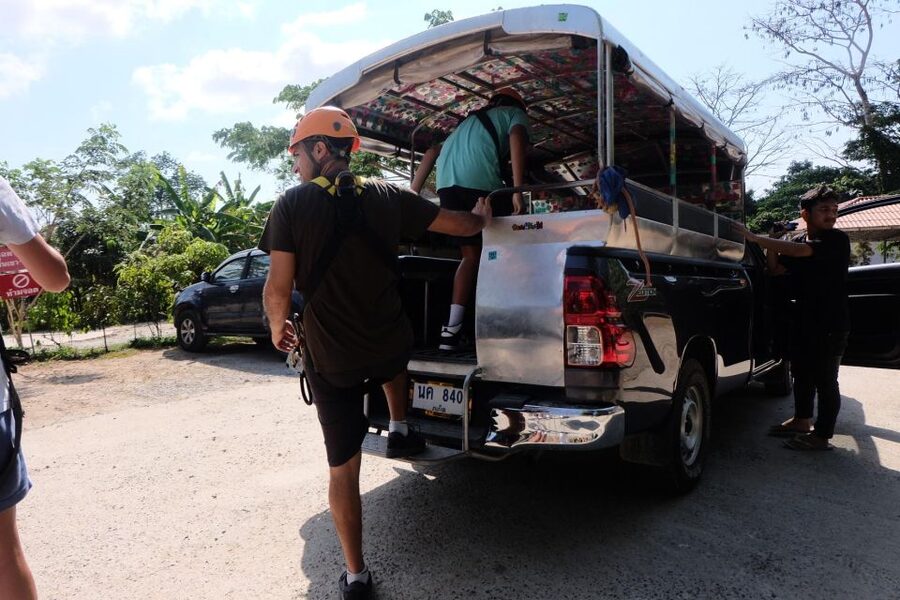 Phuket: Paradise Jungle Zipline Adventure - Transport reality in Phuket: shared vehicles, no A/C, and traffic impact