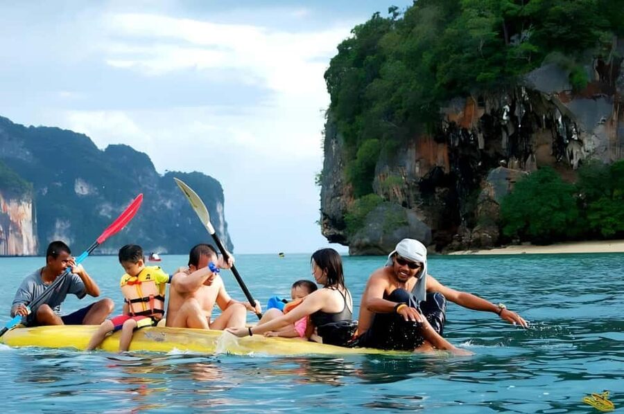 Phuket: Phang Nga,Hong & James Bond Islands by Big Boat - Panak Island: limestone caves and guided sightseeing time