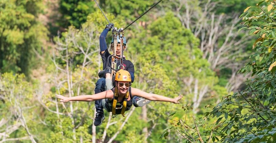Phuket: Rainforest Eco Zipline Expedition - Phuket rainforest from above, not on a bus