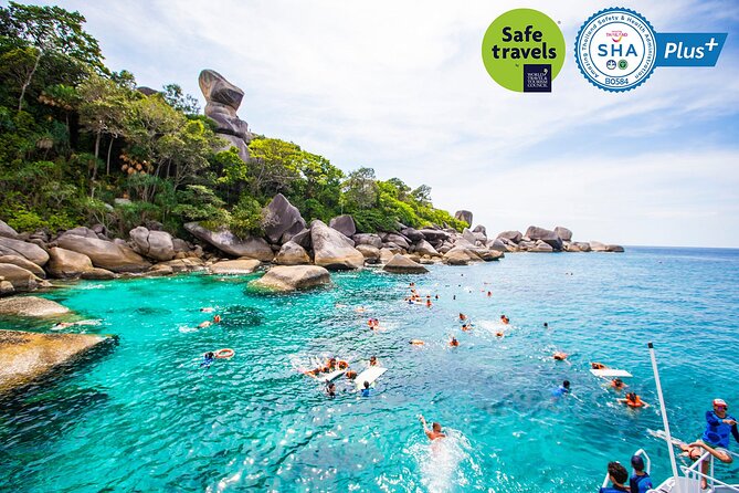Phuket to Similan Islands Snorkeling Tour - The gear and breakfast setup before the islands