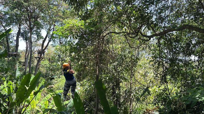Phuket Ultimate Combo: Jungle ATV & Zipline Adventure - The Andaman Sea viewpoint break for wide photo moments