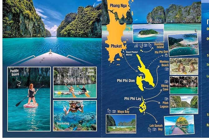 Premium Phi Phi, bamboo island tour Speed Catamaran - Bamboo Island: the beach stop that puts snorkeling first