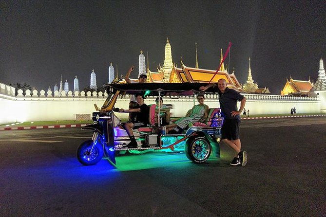 Private Bangkok Tuk Tuk Sunset Long-tail Night Lights - Old City market walking in Rattanakosin, then dinner that feels local