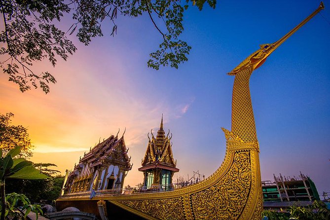 Private Bangkok Tuk Tuk Sunset Long-tail Night Lights - Golden Mount (Wat Saket) at sunset: views and the step count