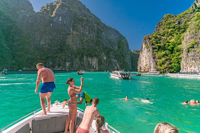 Private Phi Phi Islands & Bamboo Full Day Tour with snorkeling - Pileh Bay: Turquoise Water and a Swim and Jump Window