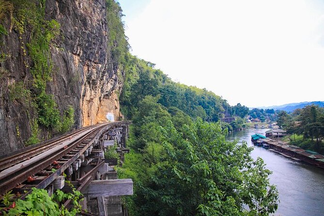 Private Tour to Kanchanaburi Death Railway and Elephant Haven - River Khwae Bridge: the final big photo moment