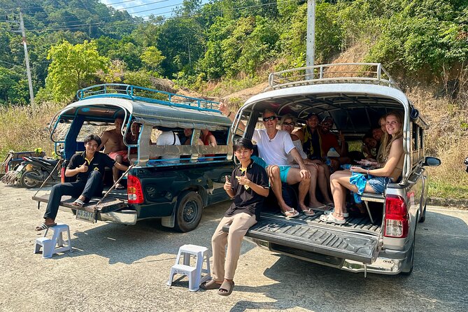 Road trip around Koh Phangan-Join Trip (Shared road trip) - 4WD Transportation, Pickup Transfers, and the Real-Life Timing