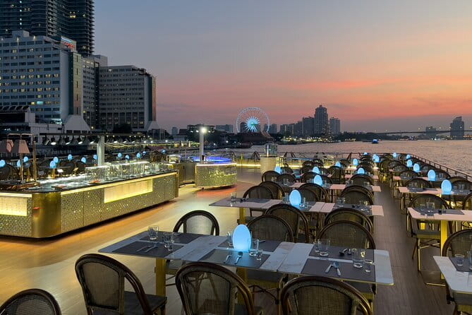 Romantic Sunset The Planet Cruise with Bangkok Night Views - Rama VIII Bridge, Taksin Bridge, and the Skyline Photos You Want