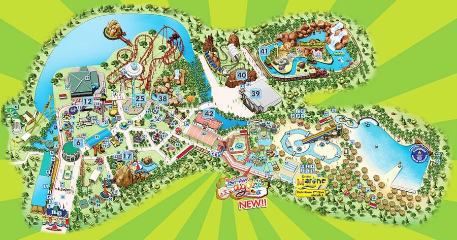 Siam Amazing Park: Water Park Ticket and Buffet Lunch - Thrill rides and slides: the upside down coaster and rainbow mega-slide
