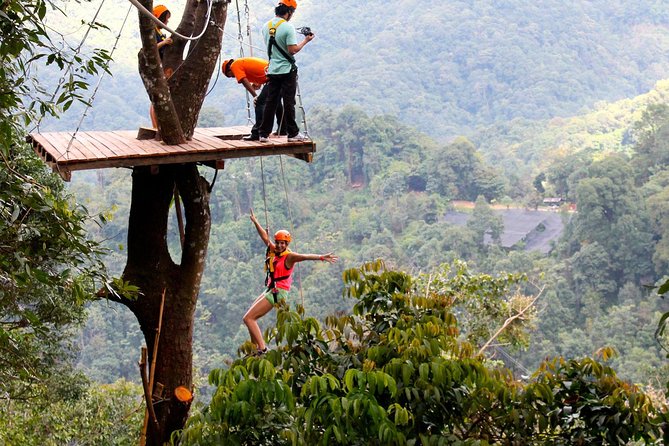 Skyline Jungle Zipline Adventure – Chiang Mai - Beyond the wires: variety with abseil, big swing, and rope elements