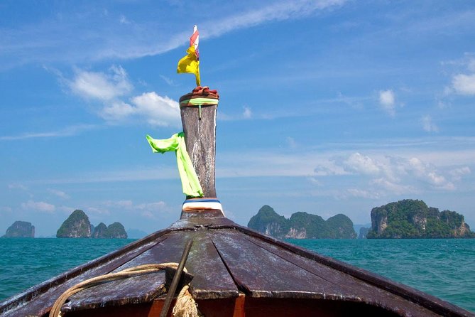 Small-Group Sea Kayaking in Ao Thalane Bay and Hong Island from Krabi - Hong Island on a longtail boat: cliffs, color, and snorkeling time