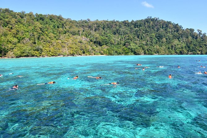 Snorkel Adventure Sea Tour to Koh Rok and Koh Haa from Koh Lanta - Koh Haa snorkel lagoon, where you start spotting fish fast