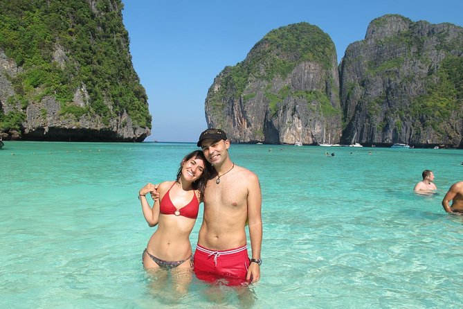 Snorkel Tour to Phi Phi Islands by Speed Boat from Koh Lanta - Pileh Bay cliffs and the lagoon viewpoint that sells Phi Phi
