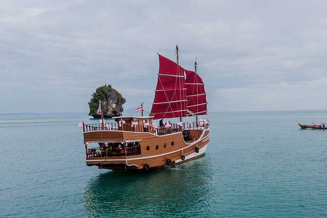 Sunset Dinner Cruise with night Swimming by Luxury Junk Boat - The on-board BBQ dinner, Thai favorites, and dessert