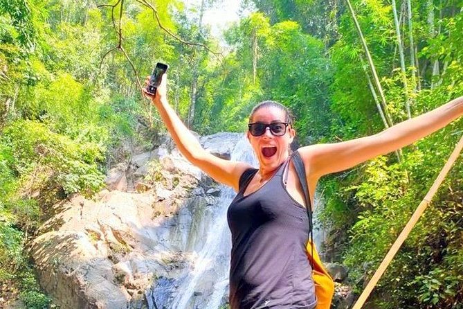 Top Pick - Full or Half Day @Elephant in Wild Sanctuary ChiangMai - Jungle trekking and the sticky waterfall hike