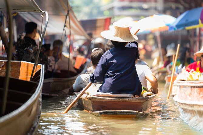 Train & Floating Market Food Adventure + Scenic train ride - Damnoen Saduak Floating Market, boat time plus Thai food you can actually taste