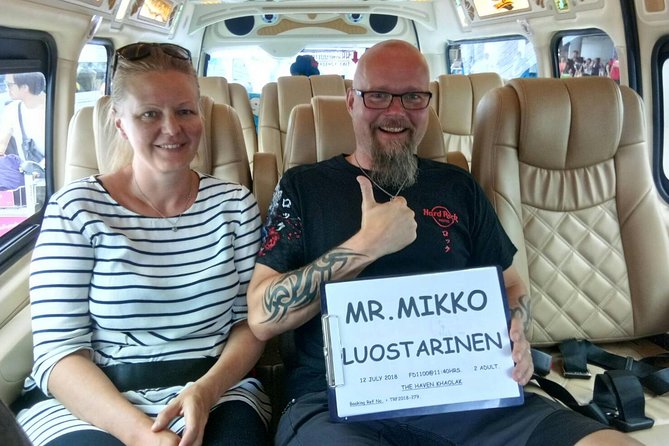 Transfer from Phuket Airport to Khao Lak Hotel - The van ride itself: A/C comfort, water, and a straightforward route