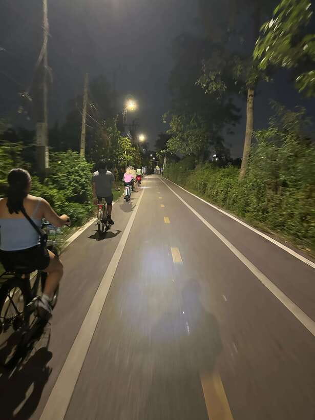 Twilight Firefly Bangkok Bicycle Tour - Thai Dinner on the River: Food With Bangkok Skyline Views