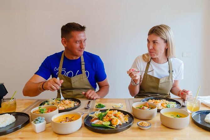 Unique Thai Cooking Experience in Patong with Chef Care - Your day’s menu: Tom Yum Goong, Massaman curry, Pad Thai, mango sticky rice