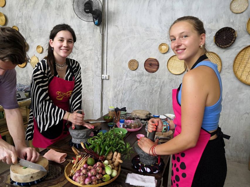 We Cook Thai Home Garden Cooking School - The Local Market Stop: Spices, Produce, and Vendor Conversations