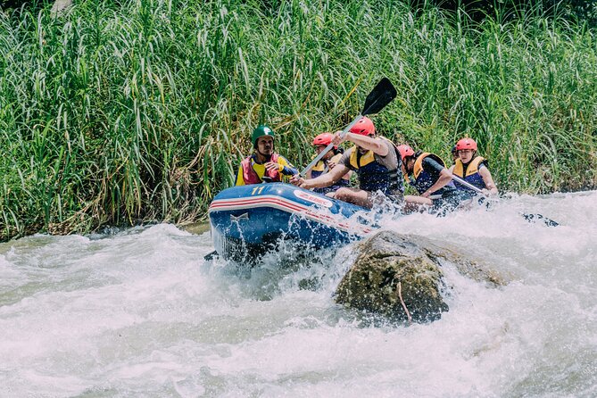 White-water Rafting with Ziplining in Phangnga - Forest ziplining with a rope bridge crossing