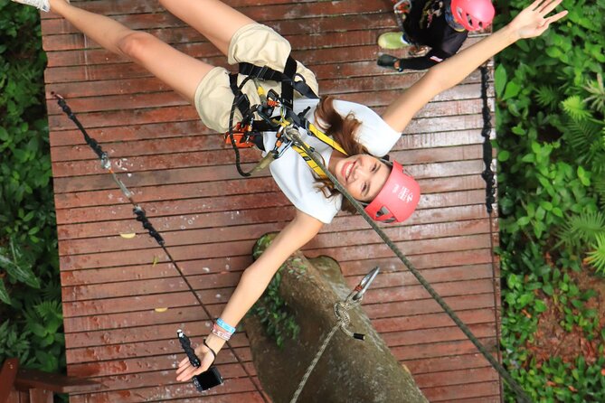 World A+ (Zipline 32 Platforms + Roller + Sky Walk with World Set Menu ) - Rainforest Sky Walk, sky bridges, and the view breaks you will want