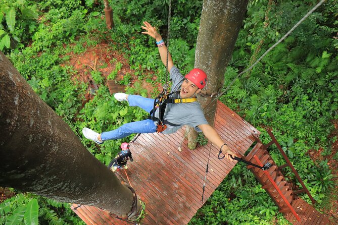 World C+ (Ziplines 10 Platforms + Roller + Sky Walk and World Set Menu ) - A Fast Jungle Fix in Phuket Town (Without a Long Day)